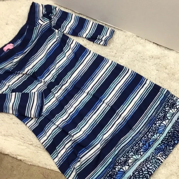 Lilly Pulitzer blue stripe knit shift dress M - Picture 10 of 10
